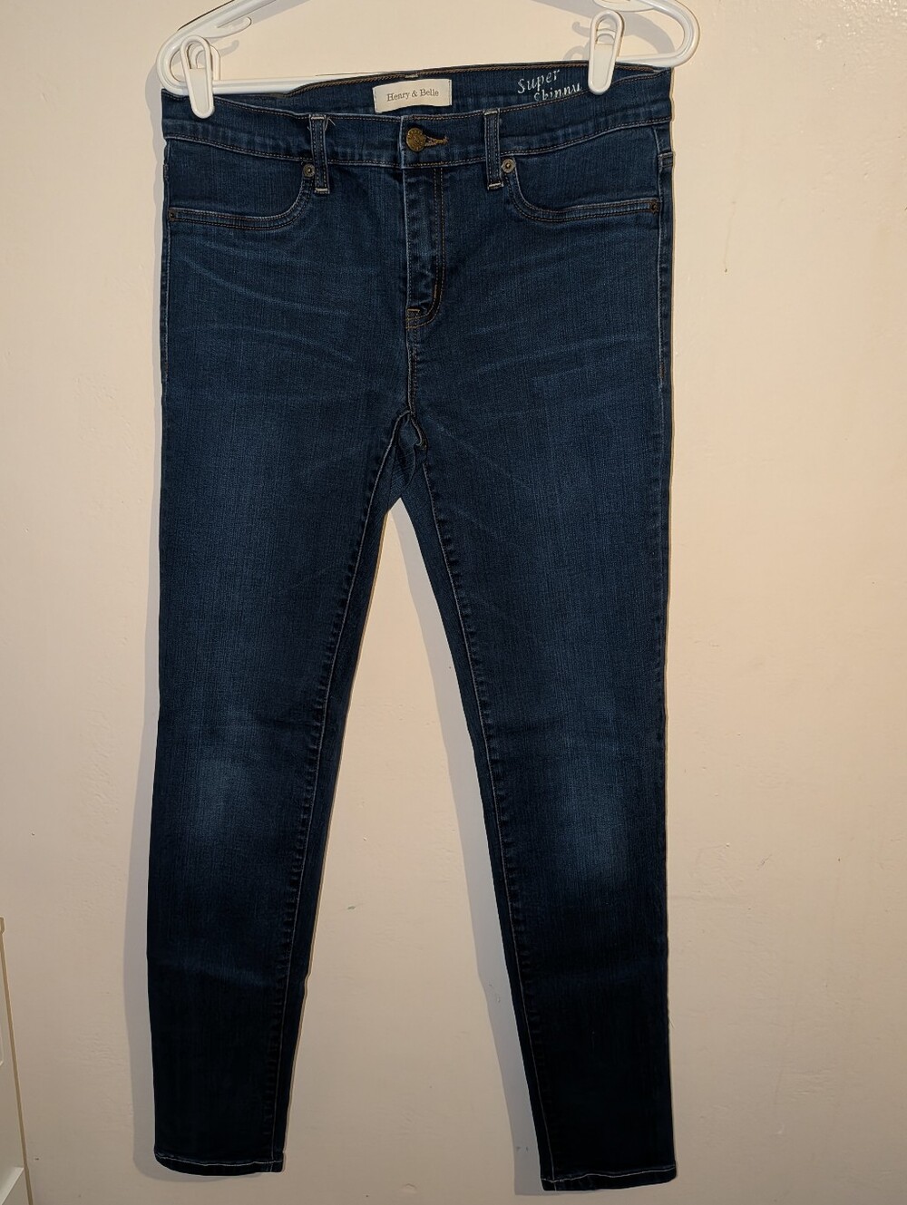 Henry & Belle Dark Indigo Superstretch Skinny Jeans Size 31